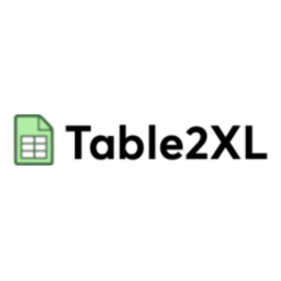 Table2XL logo