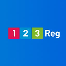 123-reg Domain Registration logo